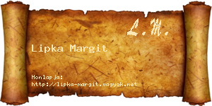Lipka Margit névjegykártya